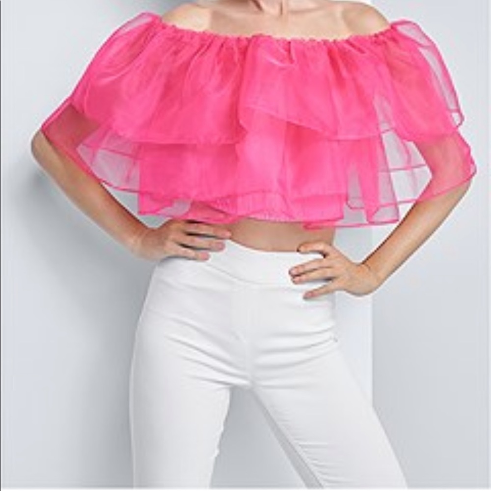 Pink Mesh Top